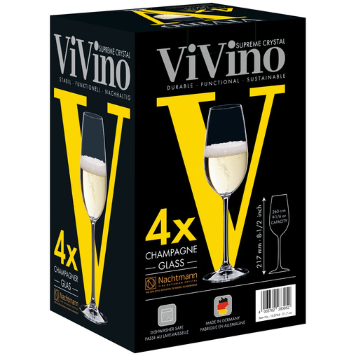 ViVino Champagne Glass Set of 4 image number null
